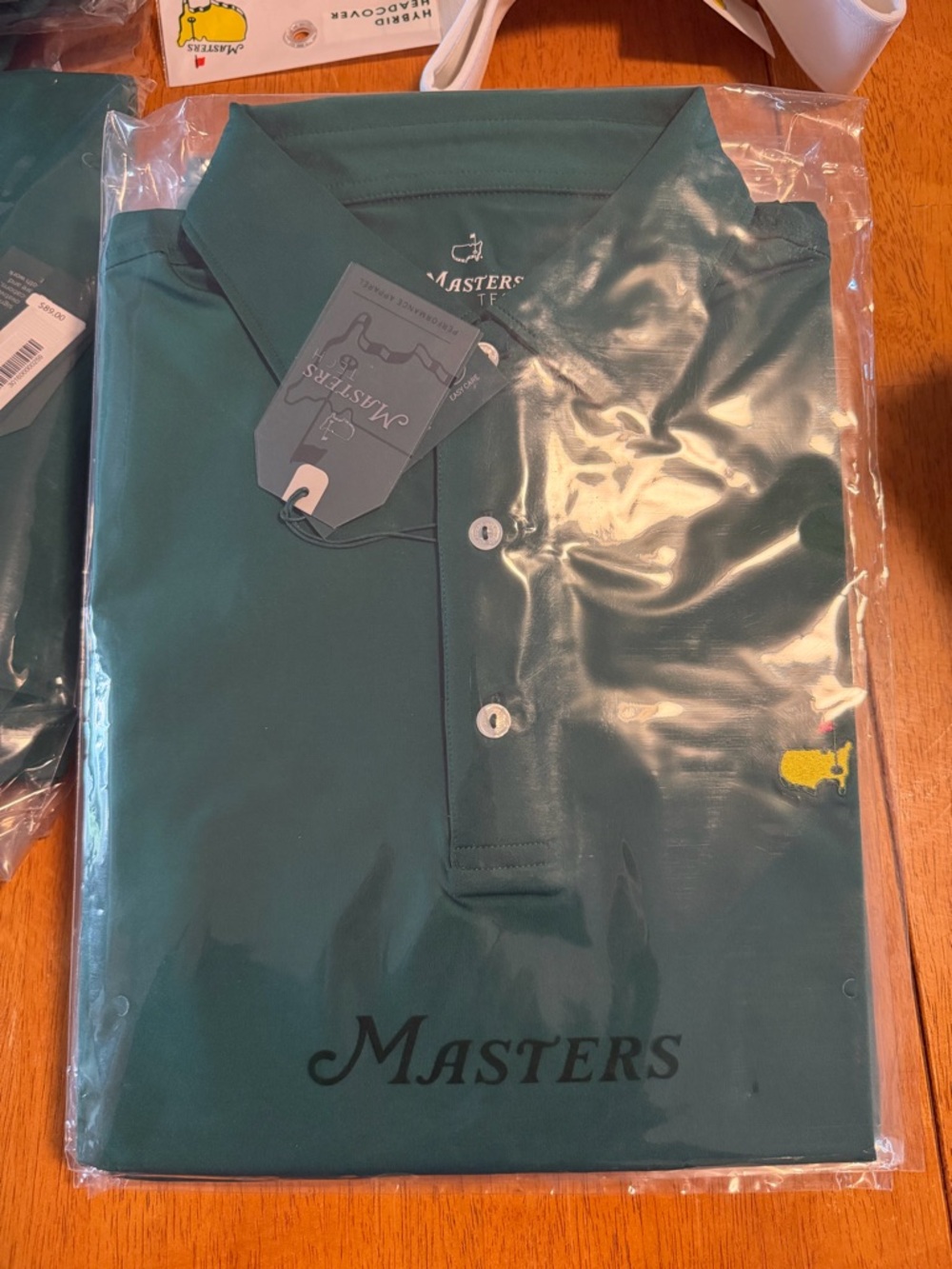 Masters Dark Green Polo with Yellow Masters Logo
